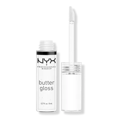 Nyx Professional Makeup Butter Gloss Non-sticky Lip Gloss - Clear In Transparent
