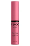 Nyx Professional Makeup Butter Gloss Nonsticky Lip Gloss In Angel Food Cake
