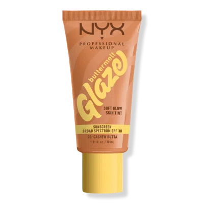 Nyx Professional Makeup Buttermelt Glaze Skin Tint Spf 30 - Cashew Butta