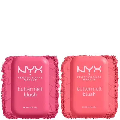 Nyx Professional Makeup Buttermelt Powder Blush Up To 12h Wear Blush Bundle (various Shades) - U Know Butta