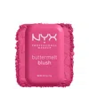 NYX PROFESSIONAL MAKEUP BUTTERMELT POWDER BLUSH UP TO 12H WEAR, FADE AND TRANSFER RESISTANT (VARIOUS SHADES) - BUTTA WITH TI