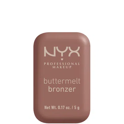 Nyx Professional Makeup Buttermelt Powder Bronzer 12h Wear Fade & Transfer Resistant (various Shades) - Butta Biscuit In White
