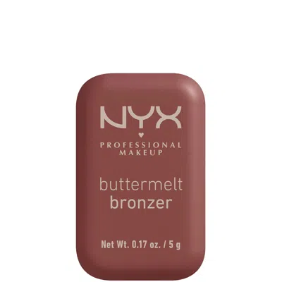 Nyx Professional Makeup Buttermelt Powder Bronzer 12h Wear Fade & Transfer Resistant (various Shades) - Butta Dayz In White