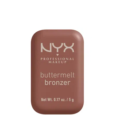 Nyx Professional Makeup Buttermelt Powder Bronzer 12h Wear Fade & Transfer Resistant (various Shades) - Butta Off In White