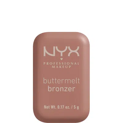 Nyx Professional Makeup Buttermelt Powder Bronzer 12h Wear Fade & Transfer Resistant (various Shades) - Deserve Butta In White