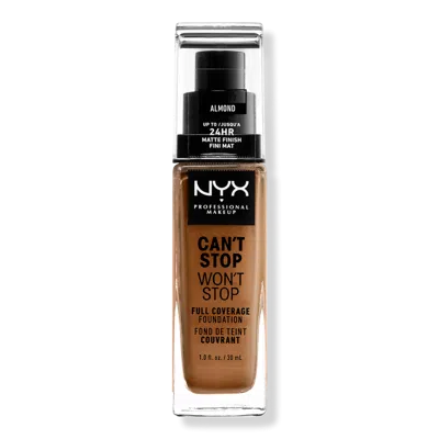 Nyx Professional Makeup Can't Stop Won't Stop 24hr Full Coverage Matte Foundation - Almond In Brown