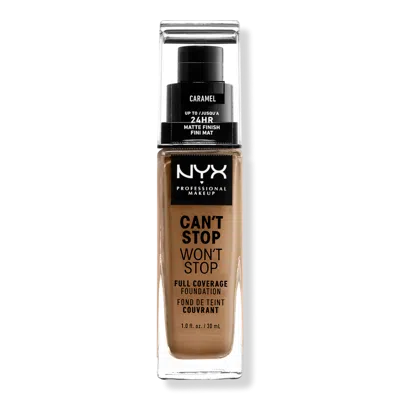 Nyx Professional Makeup Can't Stop Won't Stop 24hr Full Coverage Matte Foundation - Caramel In Brown