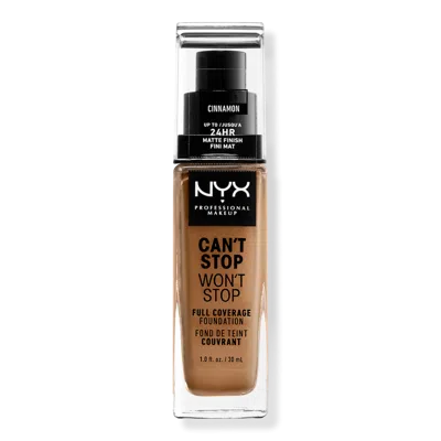 Nyx Professional Makeup Can't Stop Won't Stop 24hr Full Coverage Matte Foundation - Cinnamon In Brown