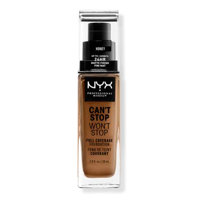 Nyx Professional Makeup Can't Stop Won't Stop 24hr Full Coverage Matte Foundation - Honey In Brown
