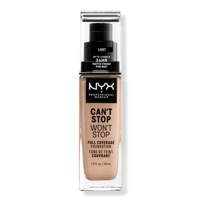 Nyx Professional Makeup Can't Stop Won't Stop 24hr Full Coverage Matte Foundation - Light In White
