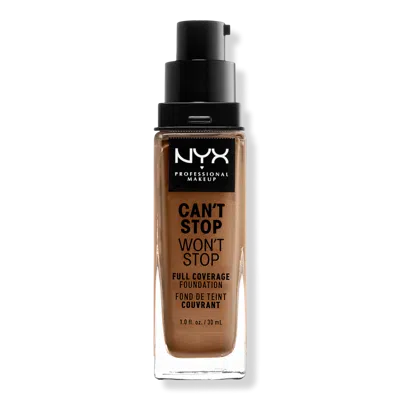 Nyx Professional Makeup Can't Stop Won't Stop 24hr Full Coverage Matte Foundation - Mahogany In Brown