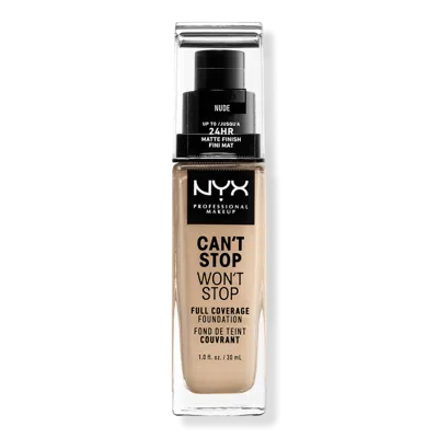 Nyx Professional Makeup Can't Stop Won't Stop 24hr Full Coverage Matte Foundation - Nude In Brown