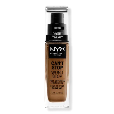 Nyx Professional Makeup Can't Stop Won't Stop 24hr Full Coverage Matte Foundation - Nutmeg In Brown