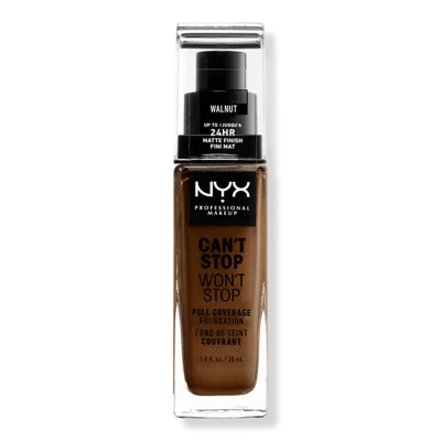 Nyx Professional Makeup Can't Stop Won't Stop 24hr Full Coverage Matte Foundation - Walnut In Brown