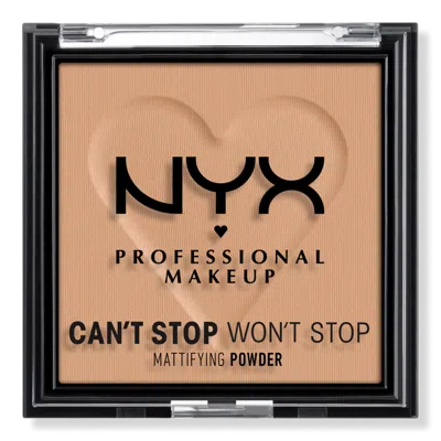 Nyx Professional Makeup Can't Stop Won't Stop All Day Mattifying Powder - Tan In Brown