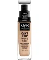 Nyx Professional Makeup Can't Stop Won't Stop 24hr Full Coverage Matte Foundation - Medium Olive In Transparent