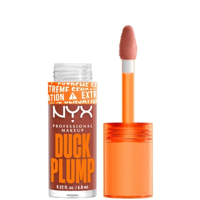 Nyx Professional Makeup Duck Plump Lip Plumping Gloss (various Shades) - Brown Of Appluase In White