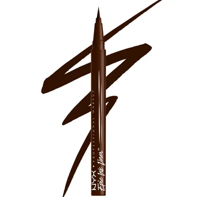 Nyx Professional Makeup Epic Ink Liner, Waterproof Liquid Eyeliner Pen (various Shades) - Milk Chocolate