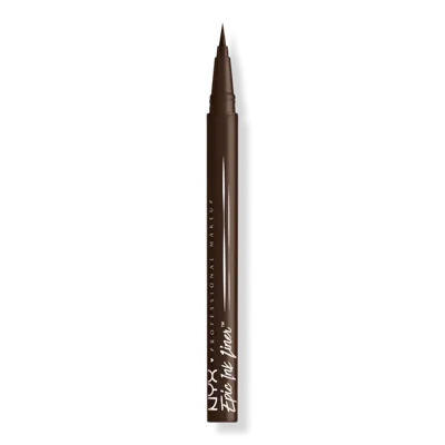Nyx Professional Makeup Epic Ink Waterproof Liquid Eyeliner - Dark Chocolate In Brown