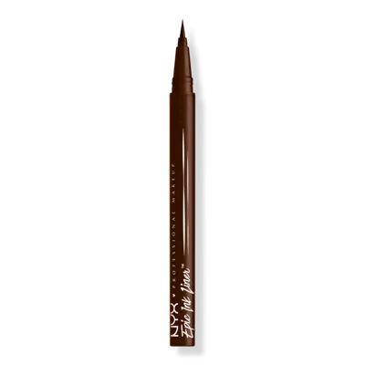 Nyx Professional Makeup Epic Ink Waterproof Liquid Eyeliner - Milk Chocolate In Brown