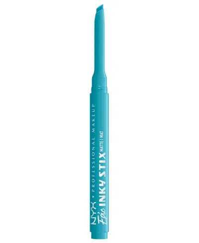 Nyx Professional Makeup Epic Inky Stix Mechanical Cream Gel Eyeliner, 0.003 Oz. In Blue
