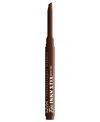 Nyx Professional Makeup Epic Inky Stix Mechanical Cream Gel Eyeliner, 0.003 Oz. In Brown