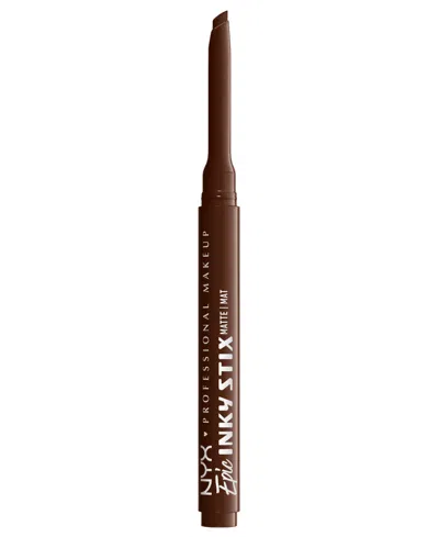 Nyx Professional Makeup Epic Inky Stix Mechanical Cream Gel Eyeliner, 0.003 Oz. In Brown