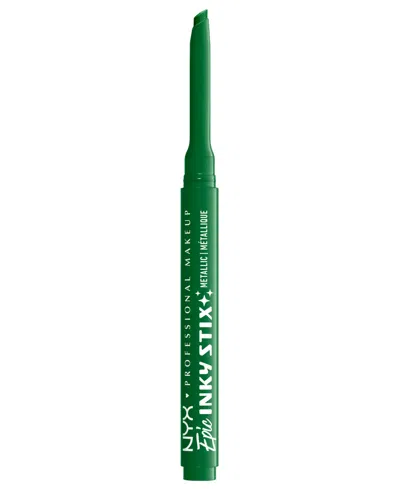 Nyx Professional Makeup Epic Inky Stix Mechanical Cream Gel Eyeliner, 0.003 Oz. In Green