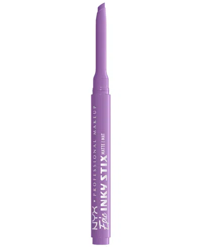 Nyx Professional Makeup Epic Inky Stix Mechanical Cream Gel Eyeliner, 0.003 Oz. In Purple