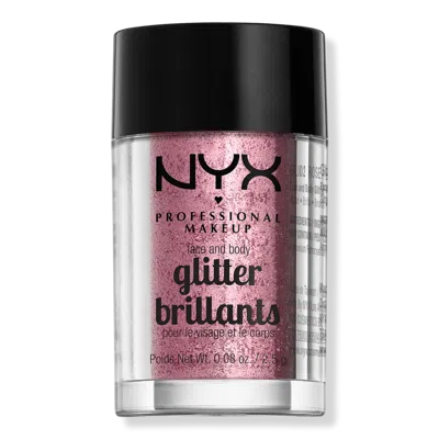 Nyx Professional Makeup Face And Body Glitter - Rose In Pink