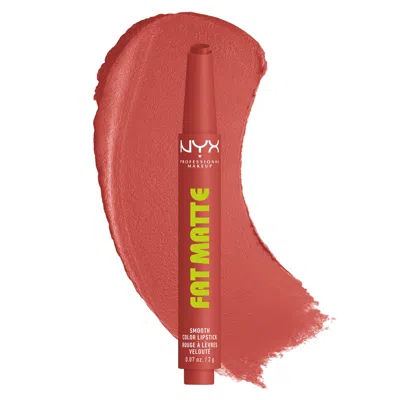 Nyx Professional Makeup Fat Matte Smooth Color Lipstick 2g (various Shades) - Mauve Cloud