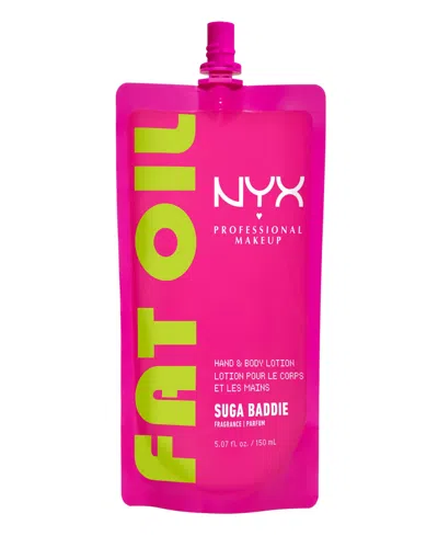 Nyx Professional Makeup Fat Oil Body Lotion, 5.07 Oz. In Transparent