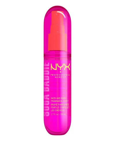 Nyx Professional Makeup Fat Oil Body Mist, 2.7 Oz. In Transparent