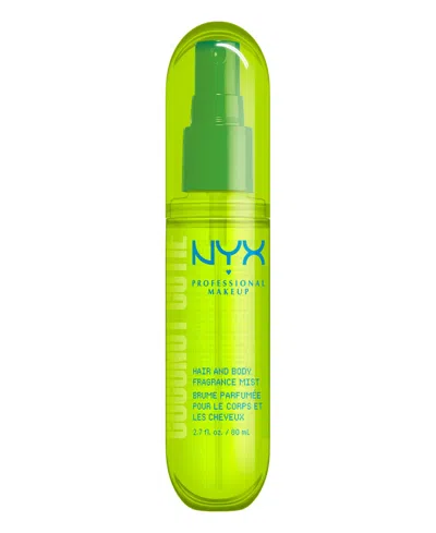Nyx Professional Makeup Fat Oil Body Mist, 2.7 Oz. In Transparent