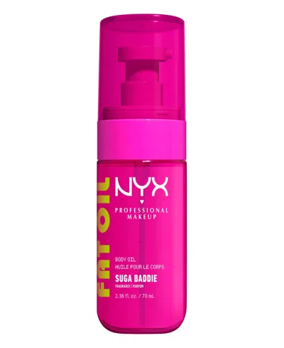 Nyx Professional Makeup Fat Oil Body Oil, 2.36 Oz. In Transparent
