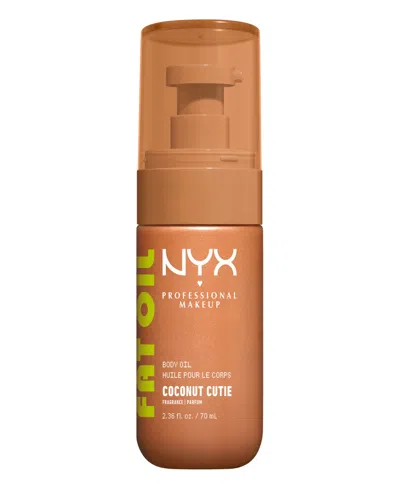 Nyx Professional Makeup Fat Oil Body Oil, 2.36 Oz. In Transparent