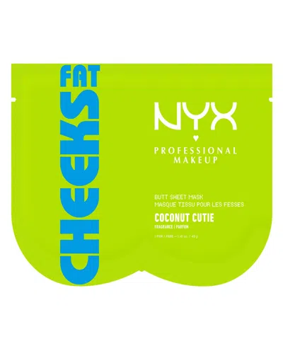 Nyx Professional Makeup Fat Oil Cheeks Butt Mask, 1.36 Oz. In Green