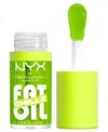 Nyx Professional Makeup Fat Oil Lip Drip Chillz Cooling Lip Oil - Kiwi Freeze In Green