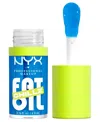 Nyx Professional Makeup Fat Oil Lip Drip Chillz Cooling Lip Oil - Polar Peppermint In Blue