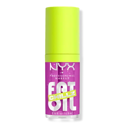 Nyx Professional Makeup Fat Oil Lip Drip Chillz Cooling Lip Oil - Strawberry Slush
