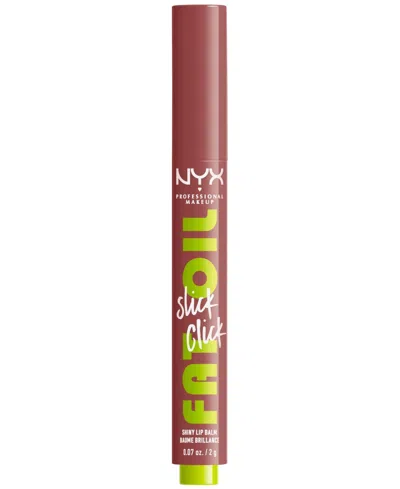 Nyx Professional Makeup Fat Oil Slick Click Lip Balm, 0.07 Oz.