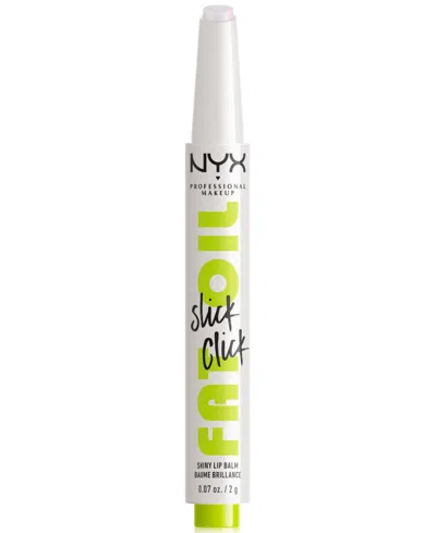 Nyx Professional Makeup Fat Oil Slick Click In Main Character (clear With Pink Pearl)
