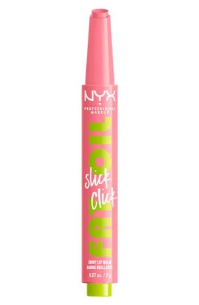 Nyx Professional Makeup Fat Oil Slick Click In Clout (soft Baby Pink)