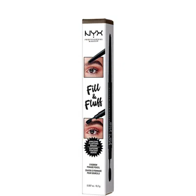 Nyx Professional Makeup Fill And Fluff Eyebrow Pomade Pencil 0.2g (various Shades) - Ash Brown