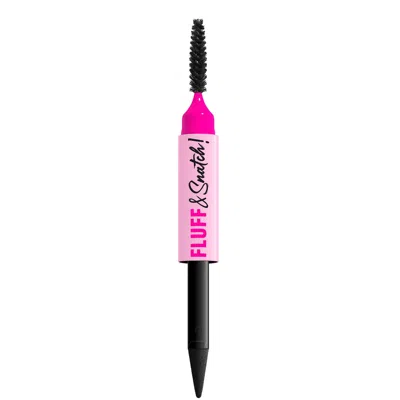 Nyx Professional Makeup Fluff N Snatch Brow Powder Pen (various Shades) - Black 08