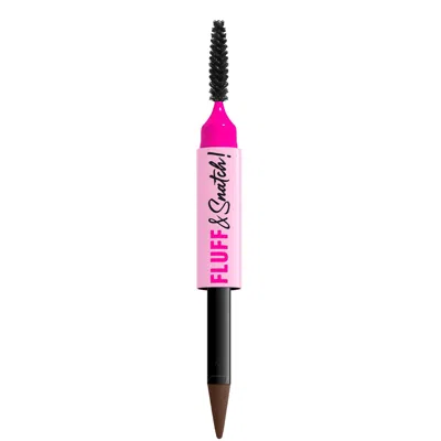 Nyx Professional Makeup Fluff N Snatch Brow Powder Pen (various Shades) - Brunette 06