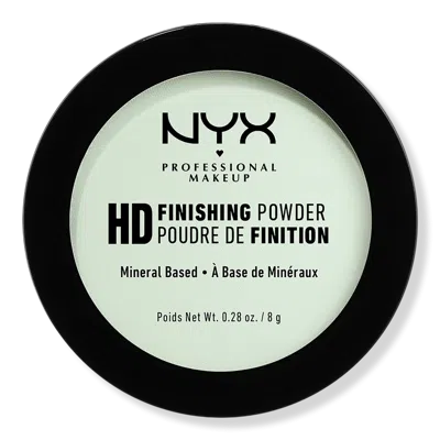 Nyx Professional Makeup Hd Finishing Powder Pressed Setting Powder - Mint Green
