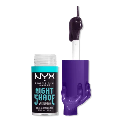 Nyx Professional Makeup Limited Edition Wednesday Mystery Ph Lip Oil - Night Shade In Purple