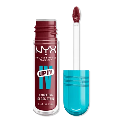 Nyx Professional Makeup Lip Iv Hydrating Gloss Stain - Drippin In Rose