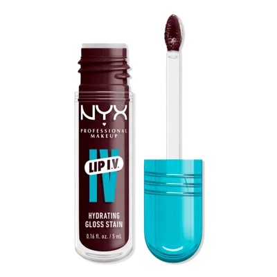 Nyx Professional Makeup Lip Iv Hydrating Gloss Stain - Mauve N Moist In Purple